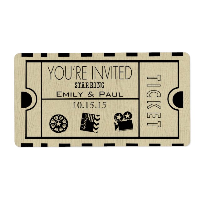 Admit One Save the Date (Front)