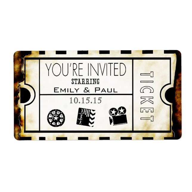 Admit One Save the Date (Front)