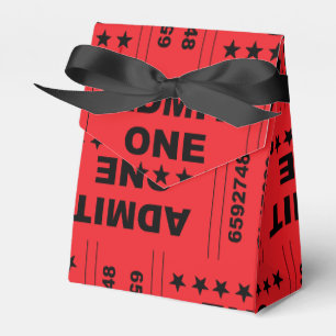 "Admit One" Tent Favour Box