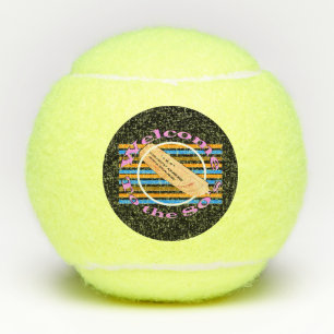 Admit one ticket - to the 80's   tennis balls