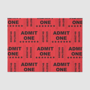 "Admit One" Tissue Paper