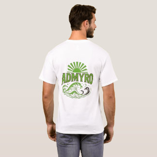 Admyro Waves T-Shirt Homme - Logo Front & Back Des