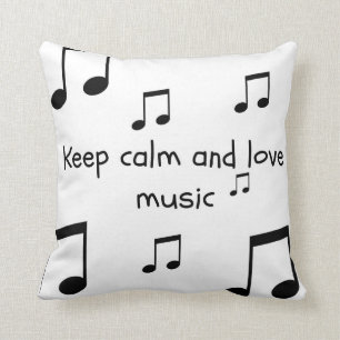 Ado Black and White Music Coussin
