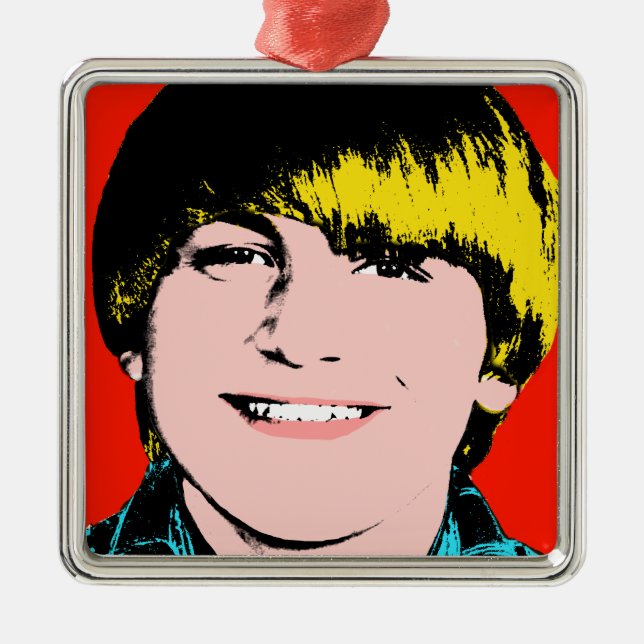 Ado Boy Custom Pop Art Keepsaké Ornement (Devant)