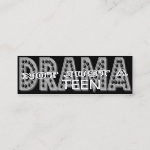 Ado de drame - carte personnelle de médias sociaux