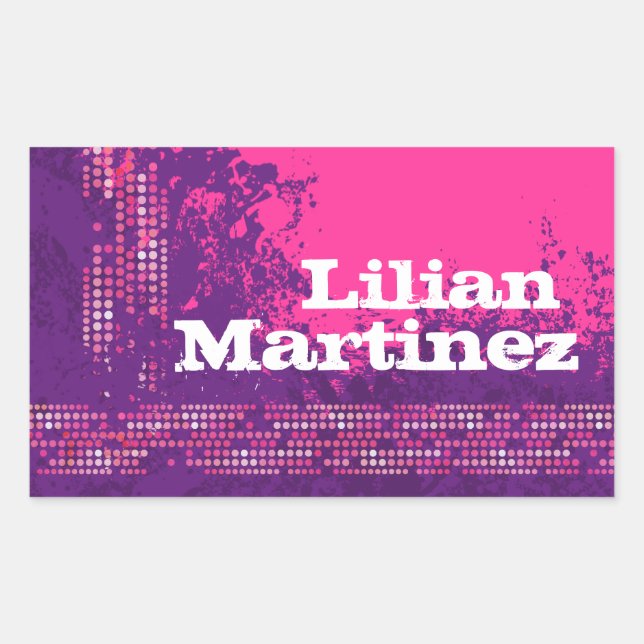 Ado fille nom sport violet rose id étiquette autoc (Devant)