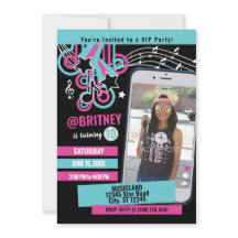 Ado Music Star Photo Invitation Anniversaire