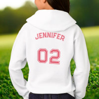 Ado personnalisé Toddler Kids Girl Nom Jersey Numé