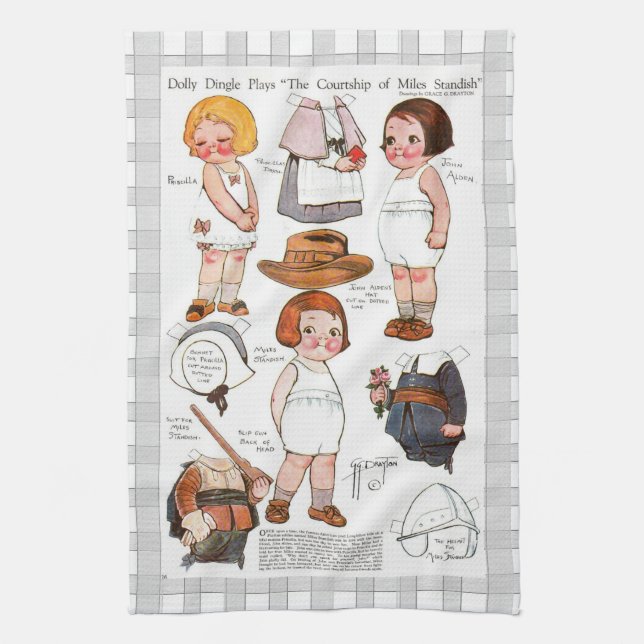 Adoable Vitage Images Kitchen Towels (Vertical)