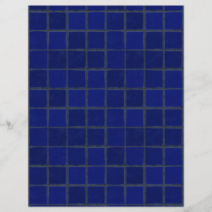 Adobe Cobalt Blue Tiles Craft Paper