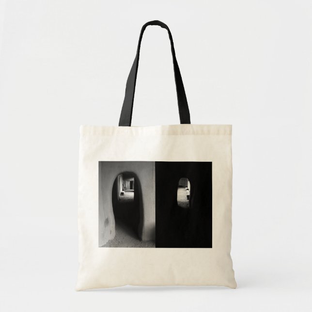 Adobe Corridor: Black and White photos tote bag (Front)