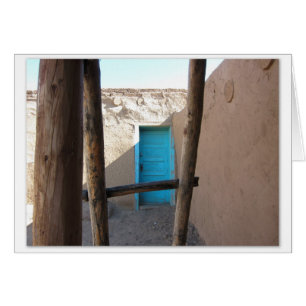Adobe Door au Nouveau-Mexique