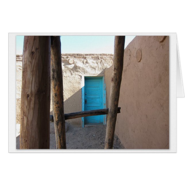 Adobe Door au Nouveau-Mexique (Devant Horizontal)