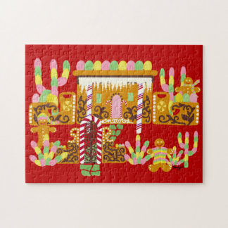 Adobe Gingerbread House with Gum Drops Jigsaw Puzzle
