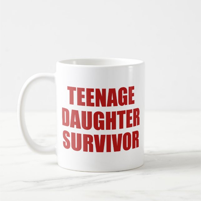 Adolescent Fille Survivante Café Mug (Gauche)