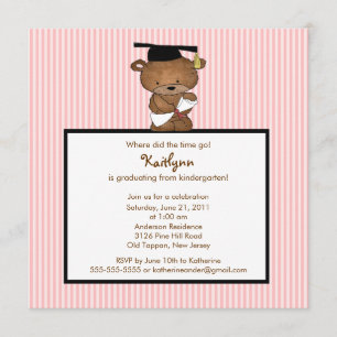 Adolescent Garçon de maternelle Invitation à la fi