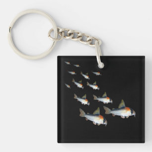 Adolfoi Corydoras Catfish Aquarium Fish Tank Art Keychain