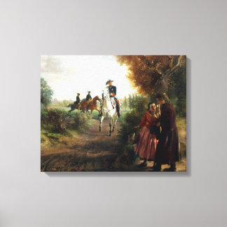 Adolph Menzel - The Bittschrift - Friedrich II Canvas Print