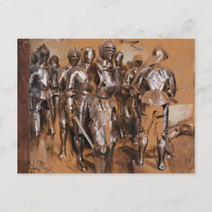 Adolph von Menzel Armour chamber fantasy CC0095  Postcard