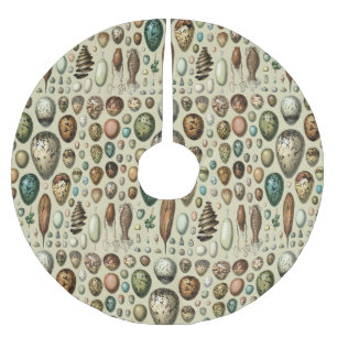 Adolphe Millot Dark Academia Vintage Bird Egg Art Brushed Polyester Tree Skirt