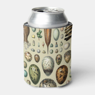 Adolphe Millot Dark Academia Vintage Bird Egg Art Can Cooler