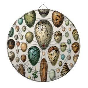 Adolphe Millot Dark Academia Vintage Bird Egg Art Dartboard
