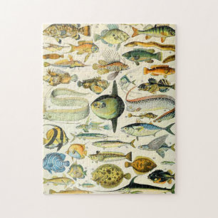 Adolphe Millot fish A Jigsaw Puzzle