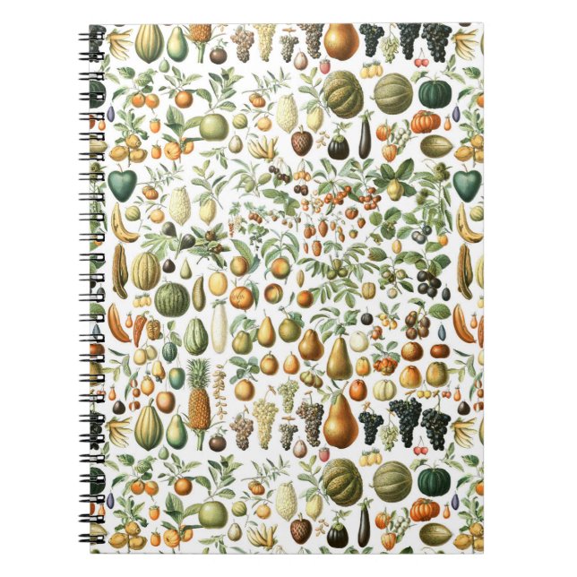 Adolphe Millot Fruit Pattern Notebook (Front)
