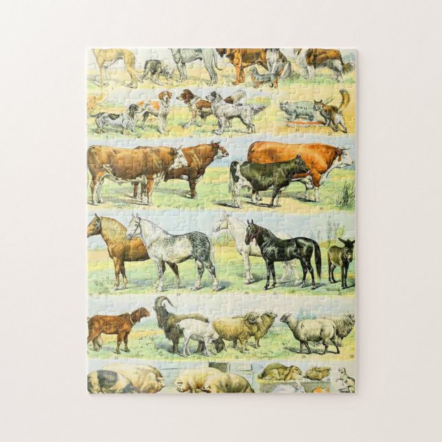 Adolphe Millot mammals D Jigsaw Puzzle (Vertical)