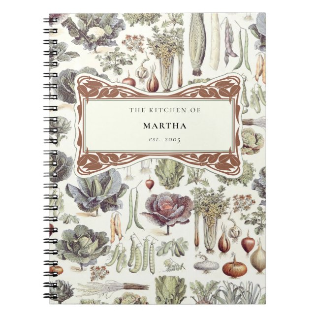 Adolphe Millot Vegetable Kitchen Recipes Notebook (Front)