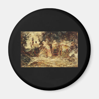 Adolphe Monticelli At The Well Magnet