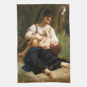Adolphus Child And Teen by William Bouguereau Kitchen Towel