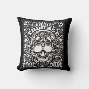 ADOM "Big Trouble" Women's Long-Sleeve Tee Throw Pillow
