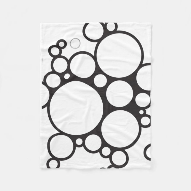 ADOM Black and White Circles Blanket (Front)