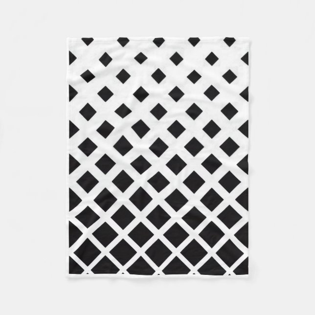 ADOM Black and White Geometric Blanket (Front)