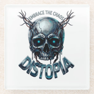 ADOM "Embrace the Chaos" Women's Tee Glass Coaster