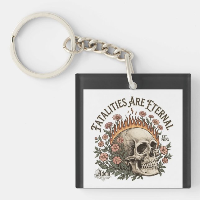 ADOM "Fatalities Are Eternal" Women's Tee Keychain (Front)