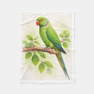 ADOM Green Parrot Foliage Blanket