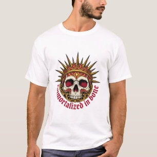 ADOM Immortalized In Bone Crown Skull T-Shirt