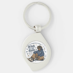 ADOM "Jesus Is My Rock" Women's T-Shirt Keychain