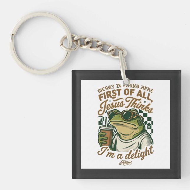 ADOM "Jesus Thinks I'm A Delight" Women's Tee Keychain (Front)