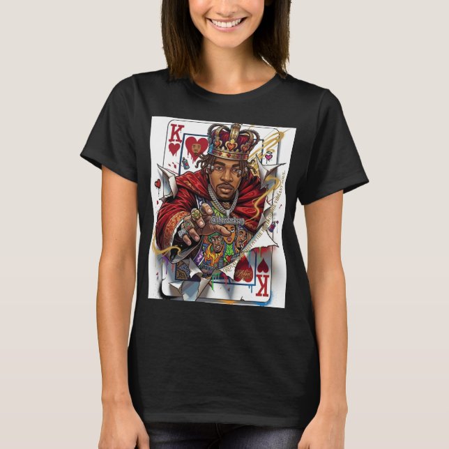 ADOM King Playing Card T-Shirt (Front)