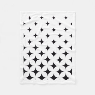 ADOM Modern Black & White Star Blanket