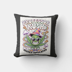 ADOM "Professor Kush" Women's Graphic Tee Throw Pillow