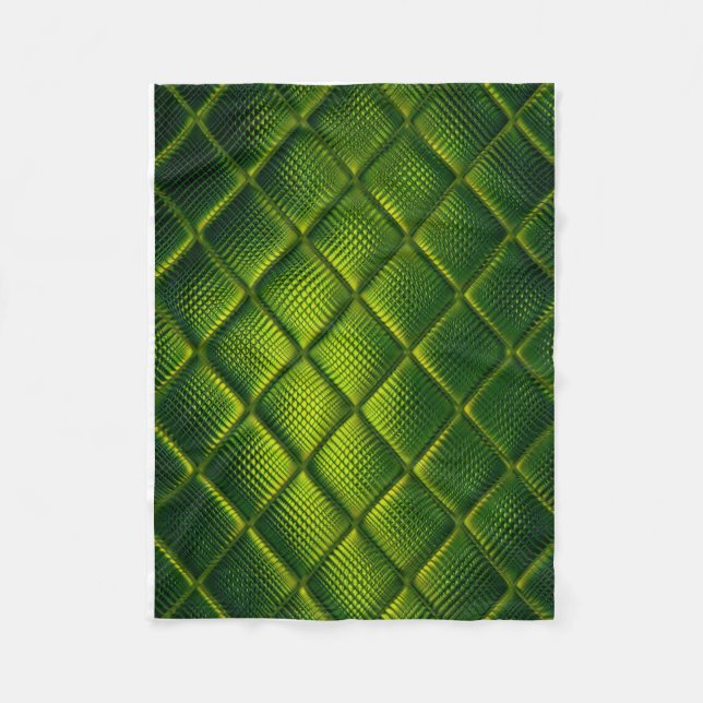 ADOM Quilted Green Texture Throw Blanket (Front)