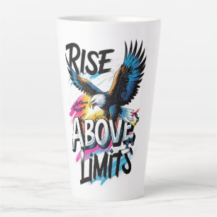 ADOM "Rise Above Limits" Women's Graphic T-Shirt Latte Mug