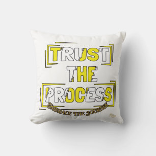 ADOM "Trust the Process" Women's Graphic T-Shirt Throw Pillow