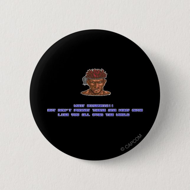 Adon KO'ed 2 Inch Round Button (Front)
