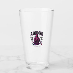Adonai Glory to God Vintage Christian Vector Desig Glass