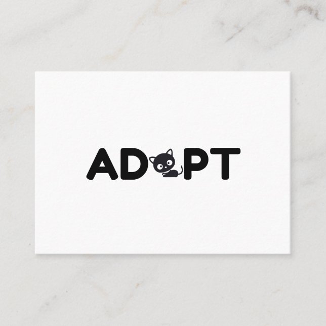 ADOPT A CAT BUSINESS CARD (Front)